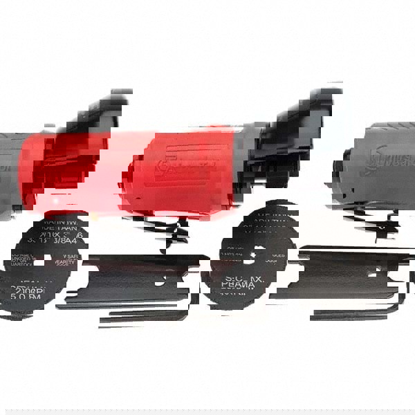 Cut-Off Tools & Cut-Off-Grinder Tools; Type of Power: Pneumatic; Wheel Diameter: 3 in; Handle Type: Straight; Air Consumption: 4 SCFM; Speed (RPM): 20000; Air Inlet Size: 1/4 NPT in; Wheel Diameter (Inch): 3; Air Pressure: 90.0 psi; Exhaust Location: Rear